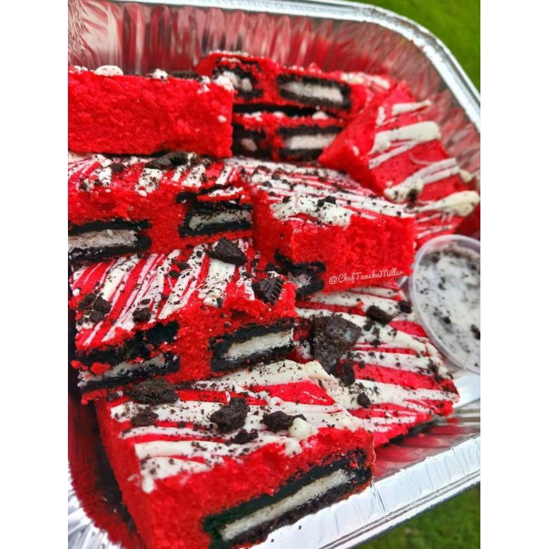 

[BR58][GLUTEN FREE][BISA CUSTOM]Brownies Fudgy Dark Chocolate RED VELVET/ Hampers Kue Ulang Tahun/Fudgy Brownies dark chocolate / Fudgy Brownies Shiny Crust