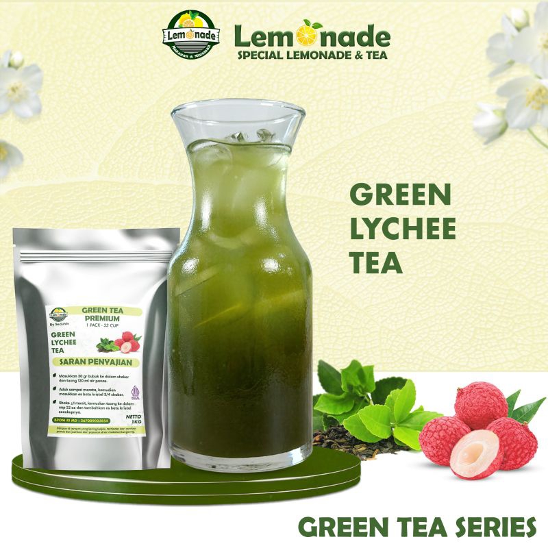 

Green Tea - Lychee - Teh Hijau 1KG / Bubuk Minuman