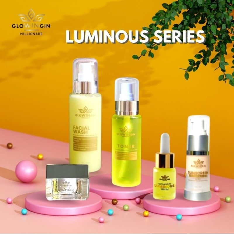 Pemutih Wajah Glowingin Skincare Whitening Acne & Lominous