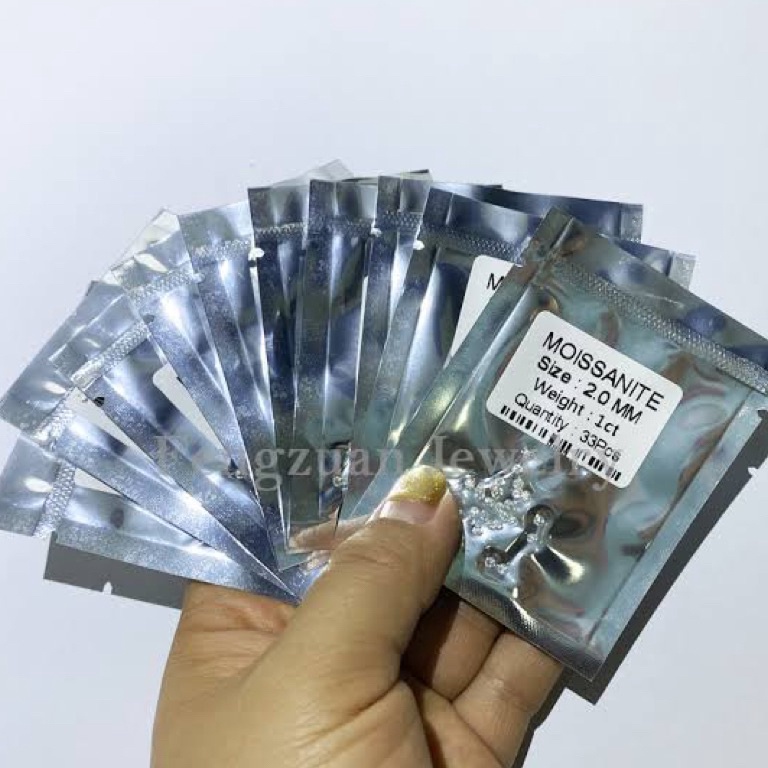 Dapatkan moissanite 8mm to 4mm ready stok berlian diamond moissanite perhiasaan jewellry cincin diam