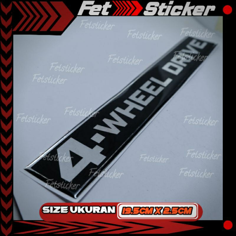 Emblem Timbul 4wd Jimny Katana / Emblem 4X4 Jimny Katana