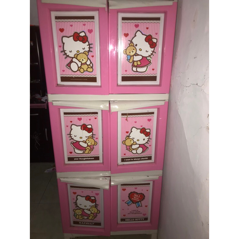 LEMARI PLASTIK HELLO KITTY
