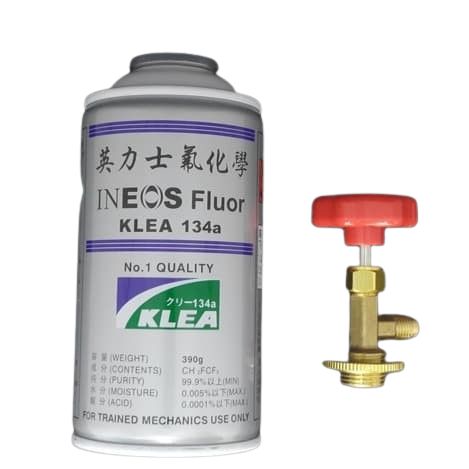 1 SET Isi freon Kulkas Kaleng KLEA R134a + Kran FREON CT339