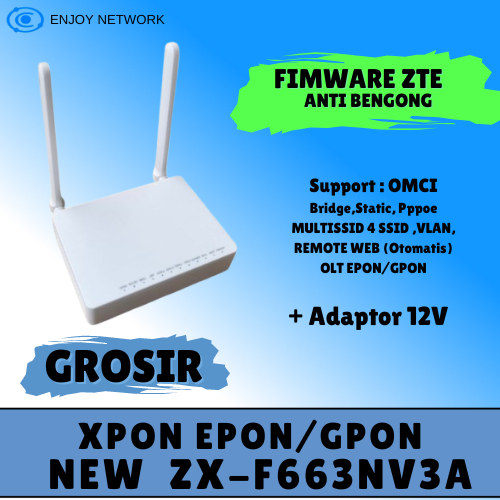 GROSIR NEW XPON EPON GPON ZX-F663NV3A ROUTER ONU ONT