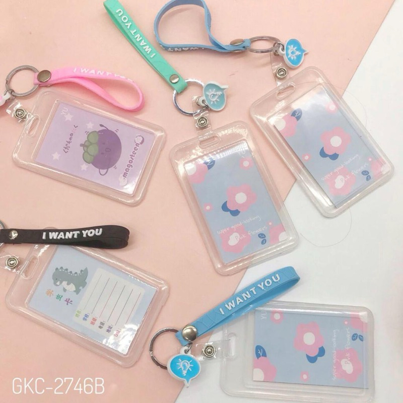 

Card Holder Gantungan ID Card Tempat Penyimpanan Kartu