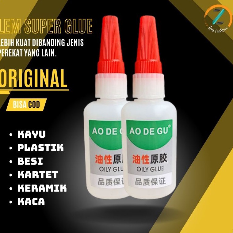 

KODE Y5D4 Lem Super Glue 5gr Perekat Kuat Lem Korea Sepatu Sandal Lem Setan C1