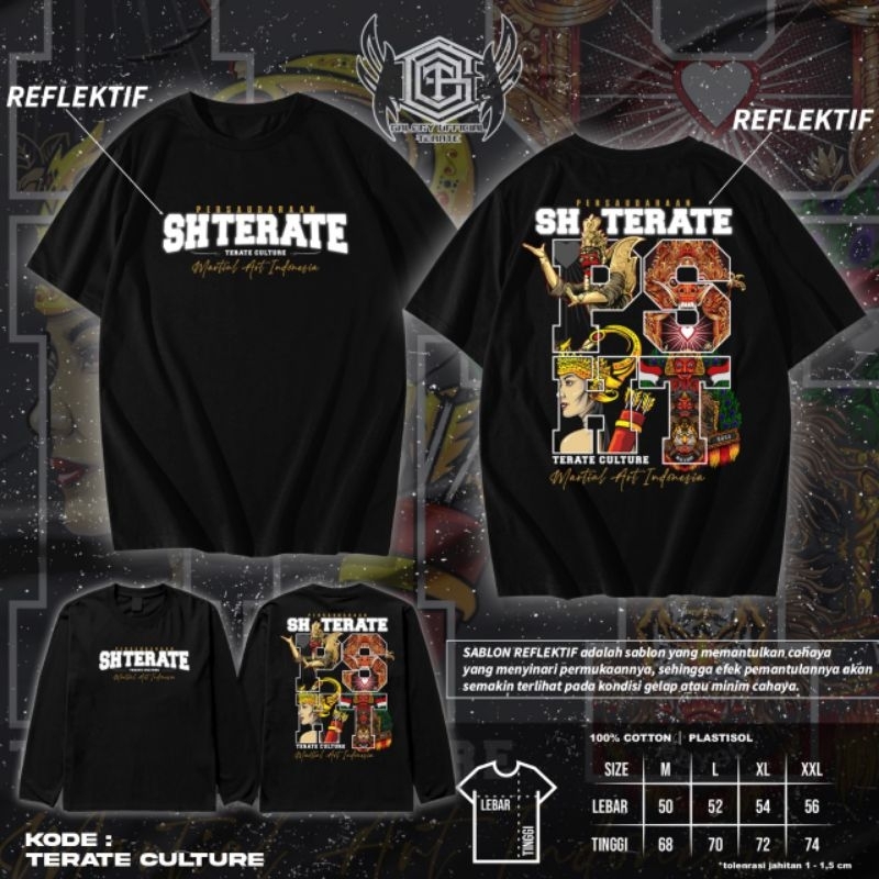 KAOS PSHT REFLEKTIF // KAOS TERATE REFLEKTIF TERBARU // KAOS SABLON REFLEKTIF // KAOS HITAM COWO CEW