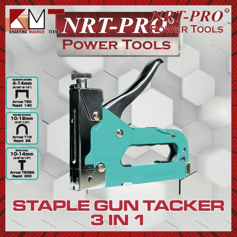 

Pusat Pembelian STAPLER GUN TACKER STAPLES PAKU TEMBAK MANUAL HAND TRACKER 3 in 1 NRTPRO