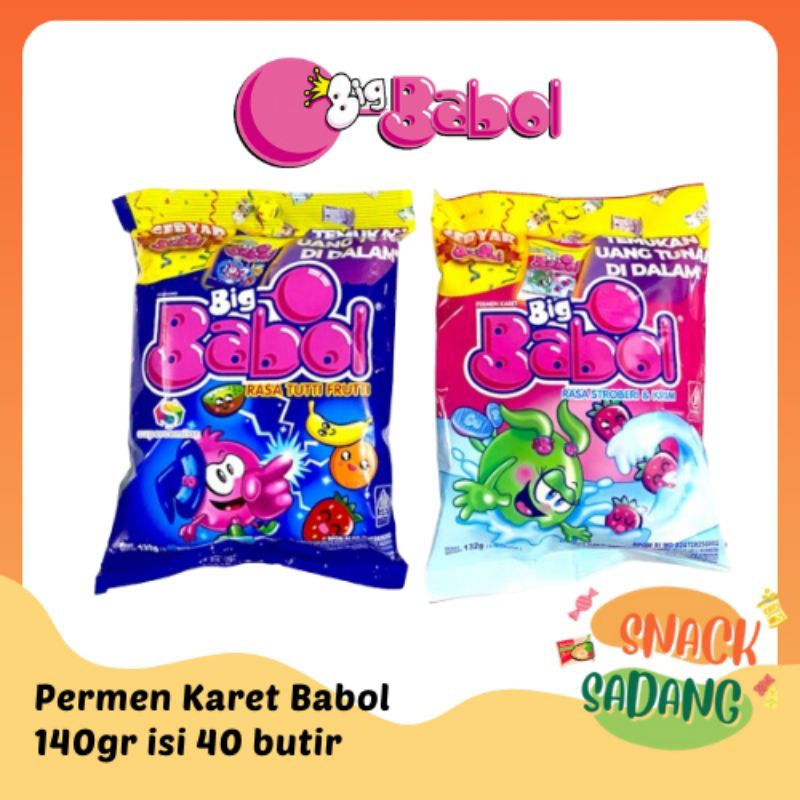 

Permen Karet Bigbabol Ukuran bag 140gr dan 350gr