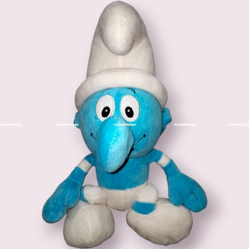 Boneka smurf besar ukuran tinggi 50 CM | boneka smurfs original impor
