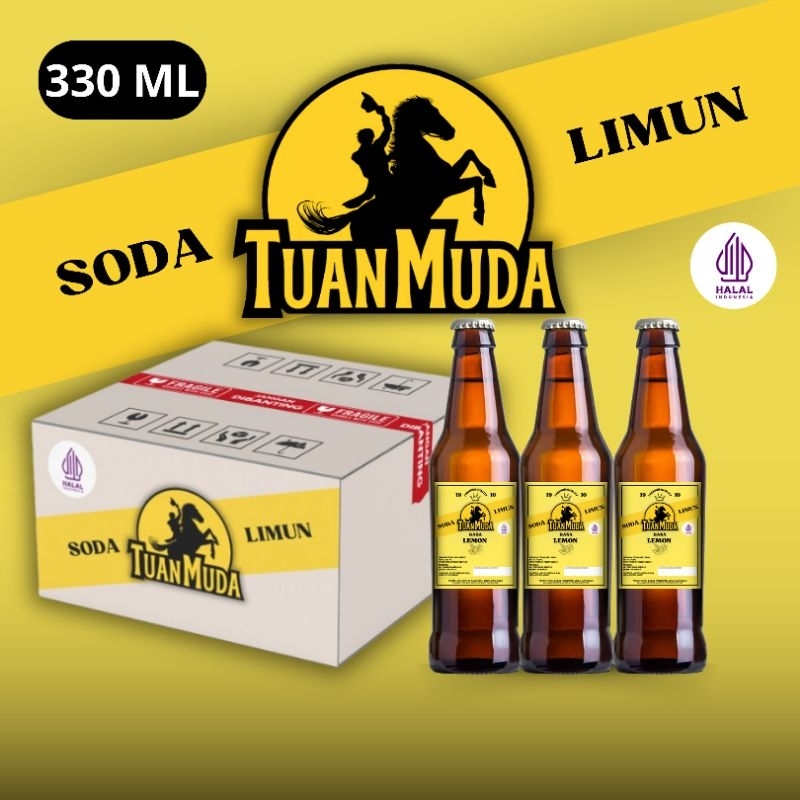 

Limun Tuan Muda Lemon Lime 24 botol | Minuman Soda Klasik Nostalgia 330ml halal termurah (Botol Plastik)