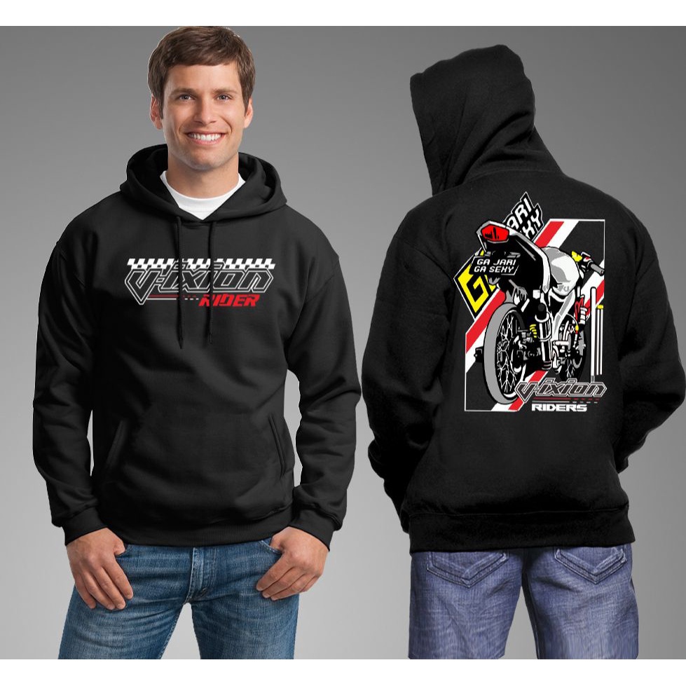 HOODIE VIXION THAILOOK JARI JARI  SWEATER HOODIE PRIA JAKET MOTOR VIXION