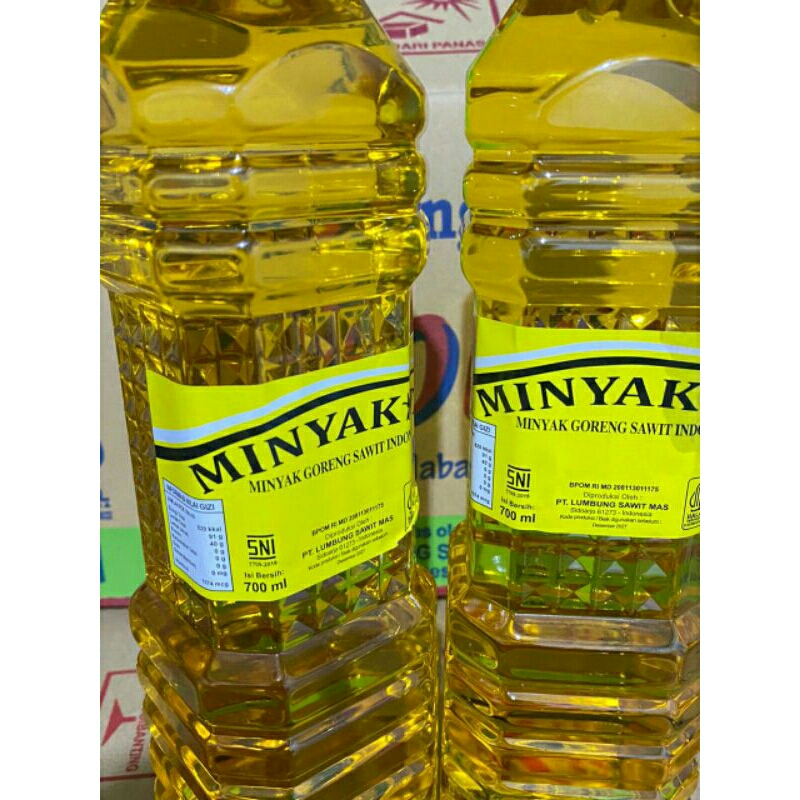 

minyak goreng lumbung sawit 700 ml dapat 2 pcs