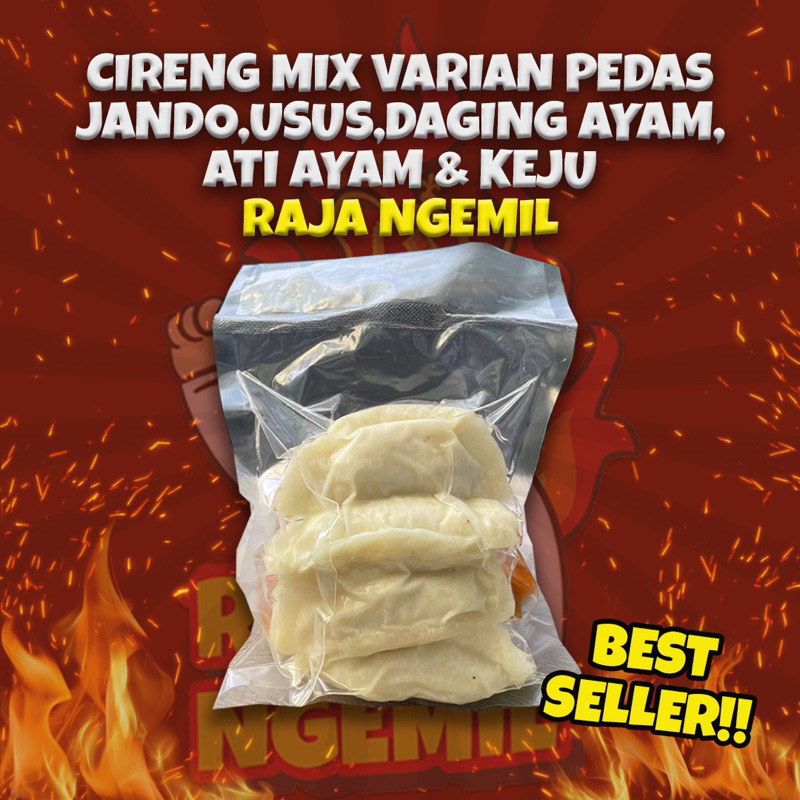 

Cireng Isi Varian Mix Ayam Pedas/Keju