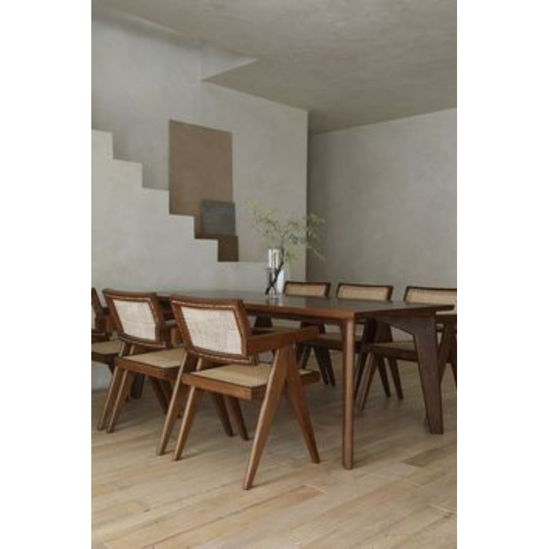 SET MEJA MAKAN 6 KURSI ROTAN