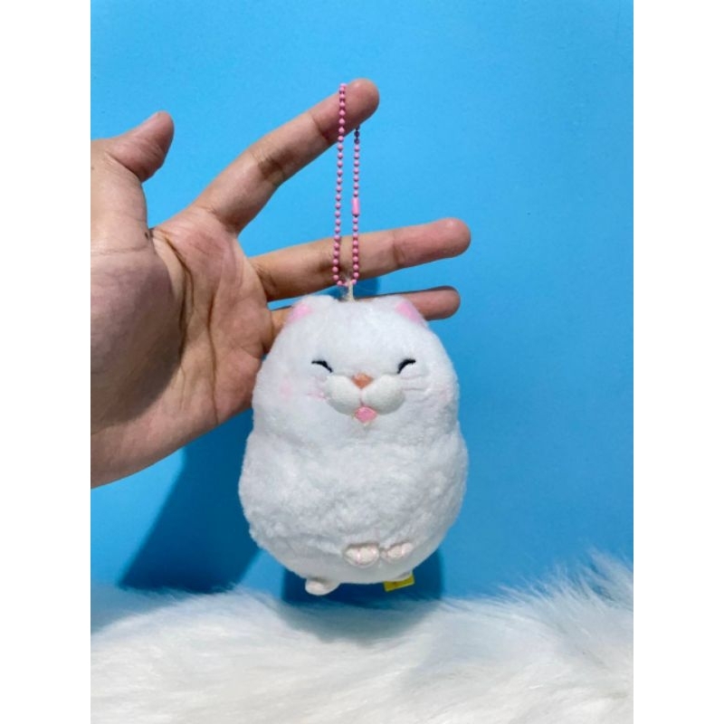 KEYCHAIN KUCING AMUSE WHITE | AMUSE CAT WHITE | AMUSE ORIGINAL