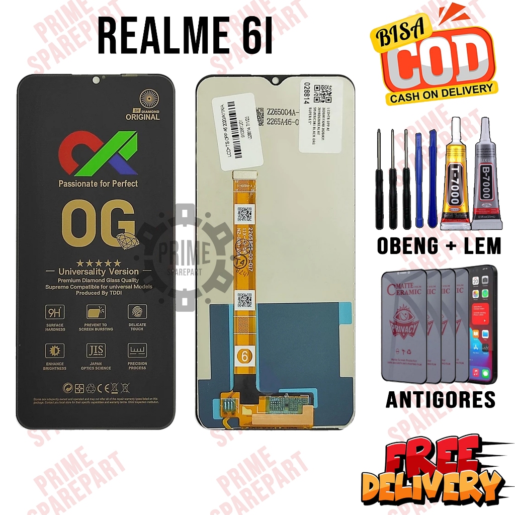 Lcd REALME 6I Original OEM Lcd Touchscreen REALME 6I Fullset