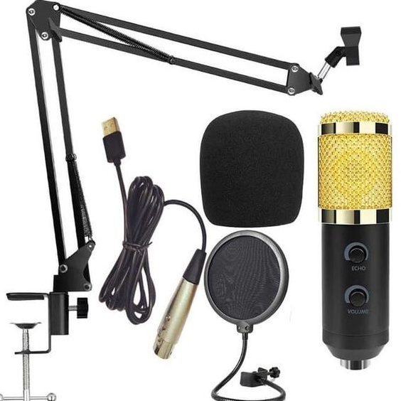 Update Terupdate paket Mic Condenser Full Set Original BM 8 dan BM 8 MIC KONDENSOR REKAMAN PODCAST