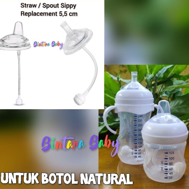 Top Shipment Sippy Cup straw replacer straw replacement chokeless natural straw  sedotan botol susu 