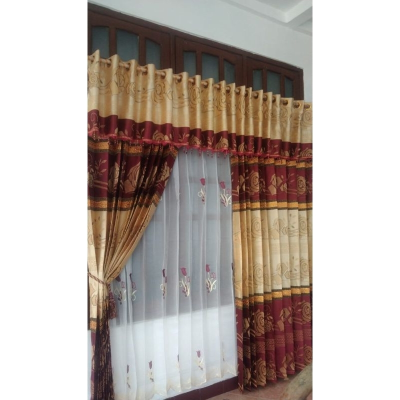Gorden Jodha Poni Pisah Mewah/Gorden Mewah Ruang Tamu
