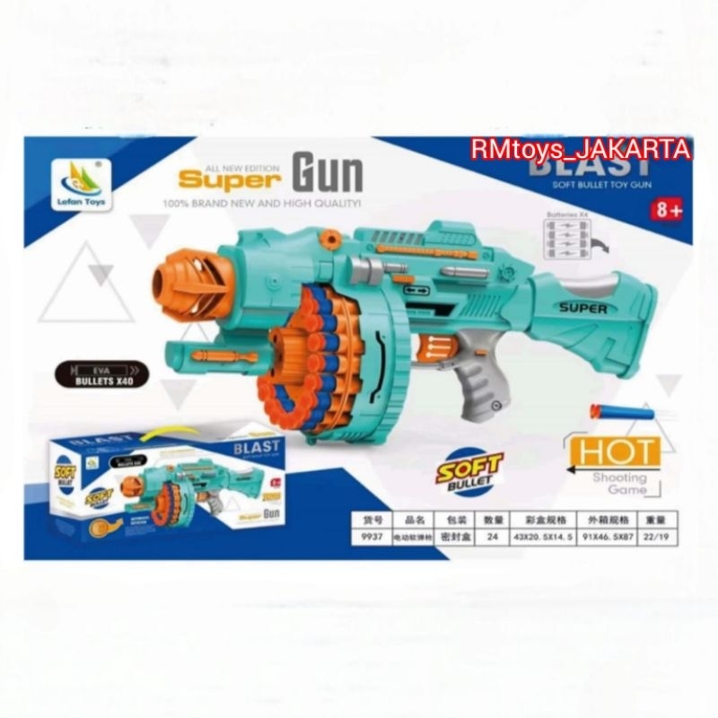 Pistol Mainan Anak Peluru BusaTembak Tembakan Peluru Busa  9937