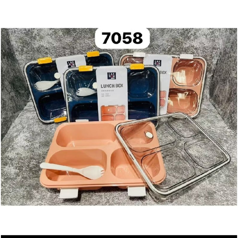 LUNCH BOX 4 SEKAT 7058 KOTAK BEKAL KANTOR KERJA SEKOLAH