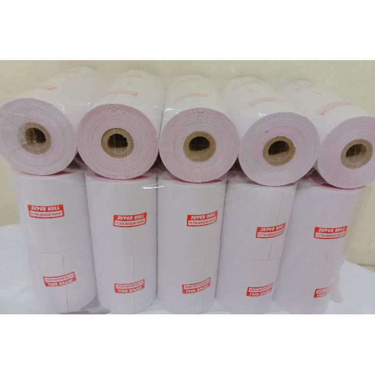 

Baru Kejutan Kertas Kasir NCR 2Play Ukuran 75x65mm Paket 1 Roll