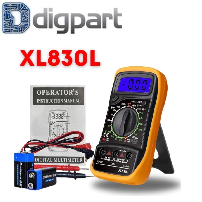 Multimeter Avometer XL830L Multitester Avometer Digital + Buzzer XL 830L