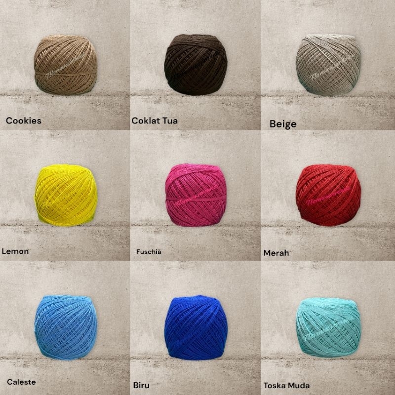 Benang Katun Bali /Tali Katun/Macrame 1MM