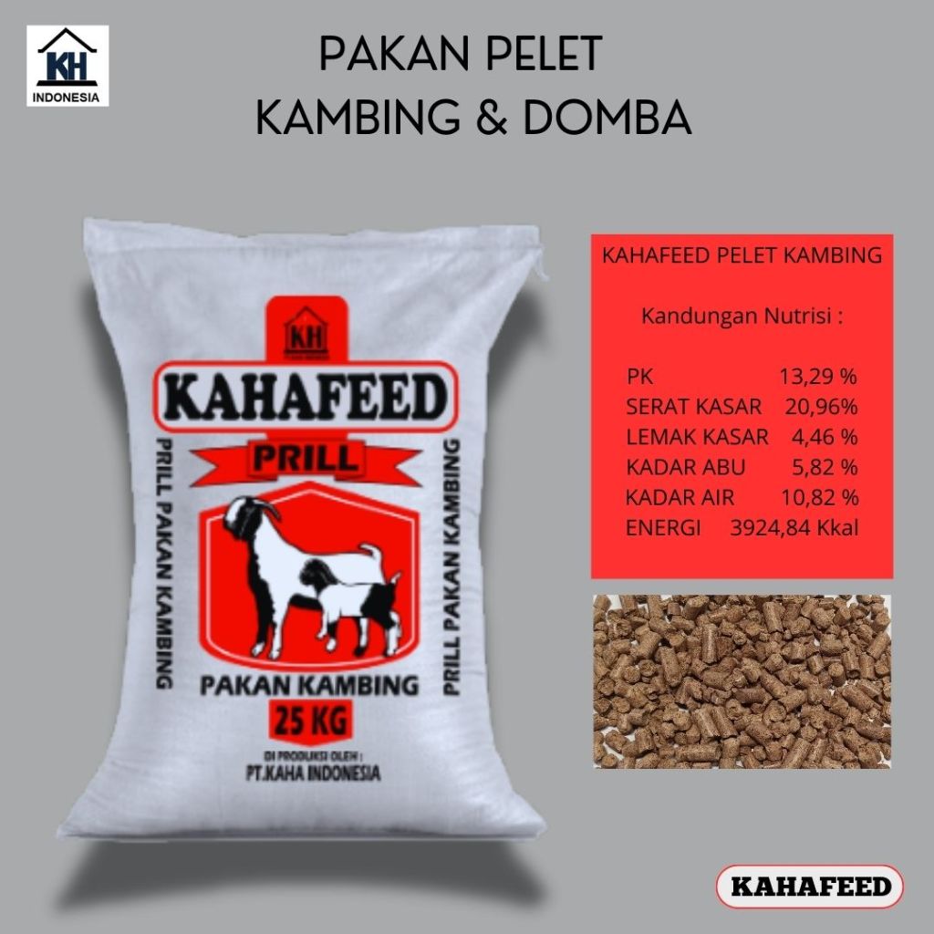 Pelet Pakan Kambing dan Domba 25 kg Pakan Penggemukan untuk Ternak