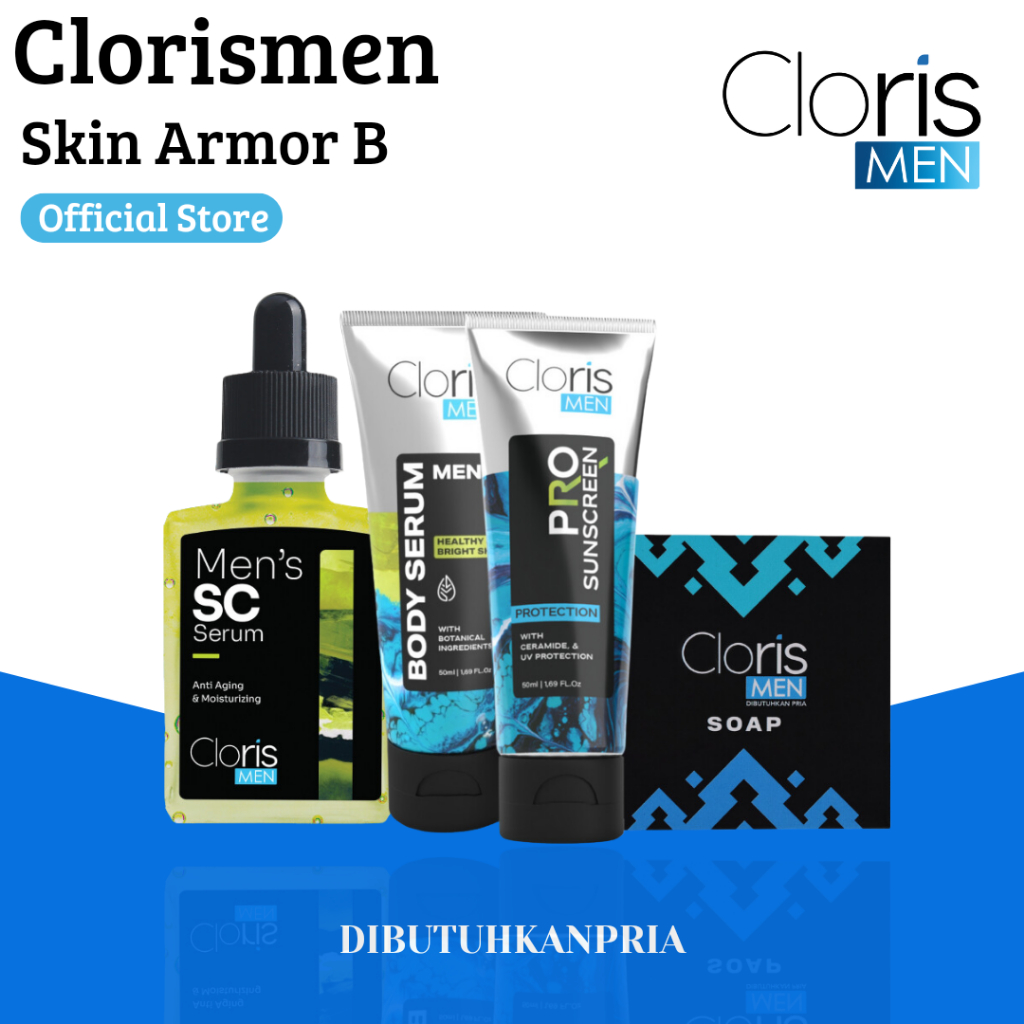 Clorismen Skin Armor B - Paket Skincare Pria Terlengkap