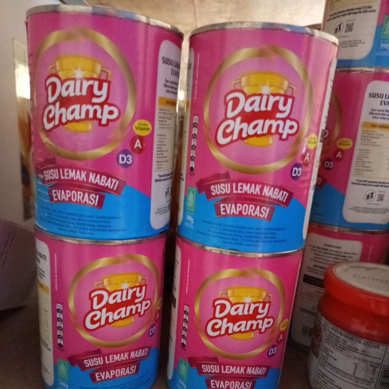 

susu evaporasi dairy champ 390g