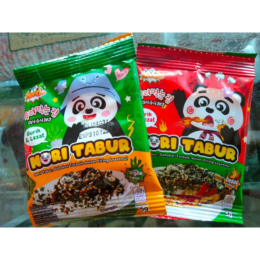 

NoriGo Nori Tabur Gurih & Lezatt Kemasan 5 gr