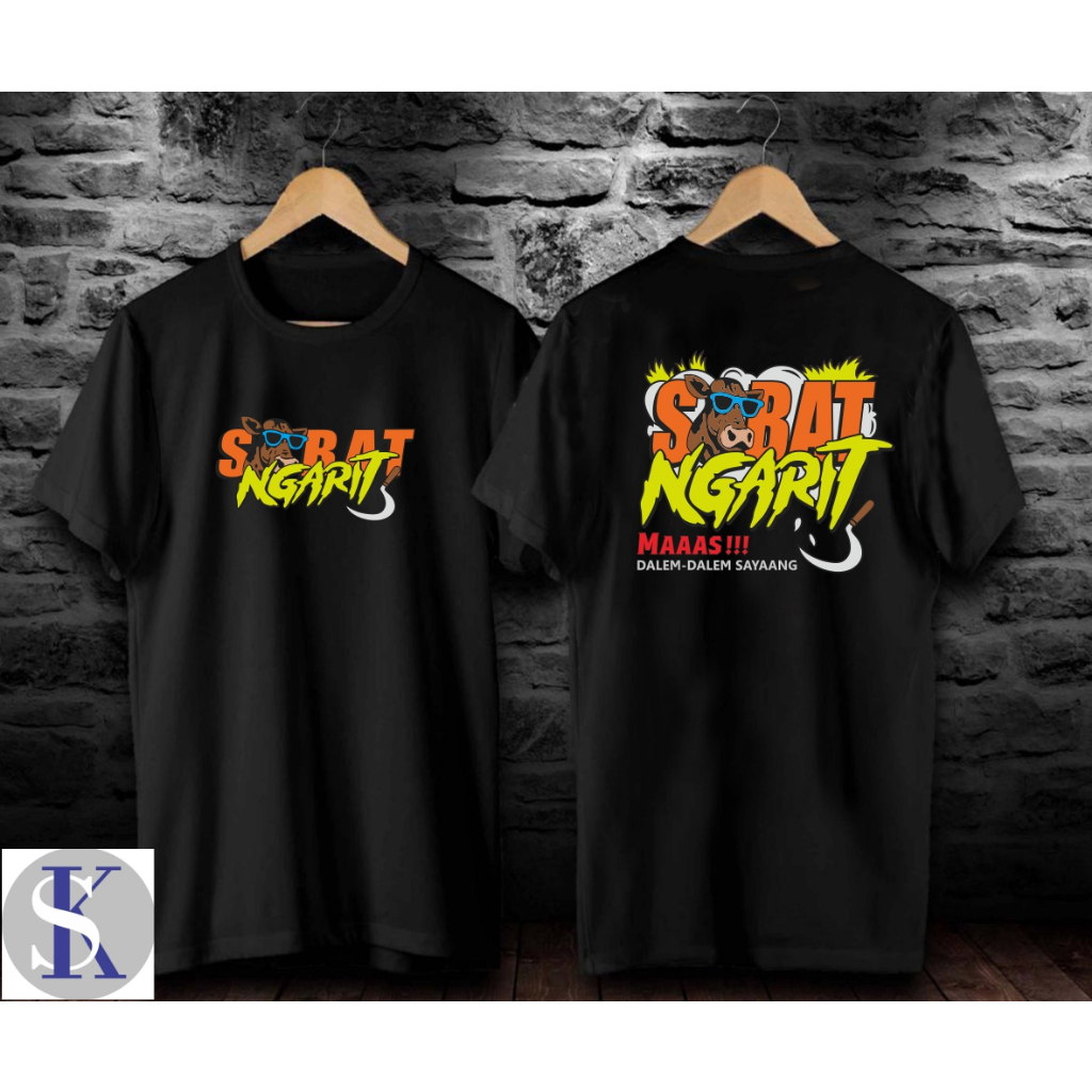 SOBAT NGARIT/T-SHIRT REGULAR BAJU PRIA DAN WANITA KAOS SOBAT NGARIT SAPI