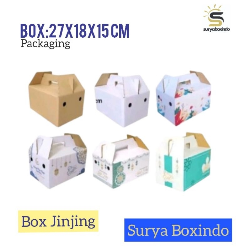 

Box 27x18x15cm (jinjing)/Kardus/Karton/Hampers/Box jinjing/parcel/Lebaran/idulfitri