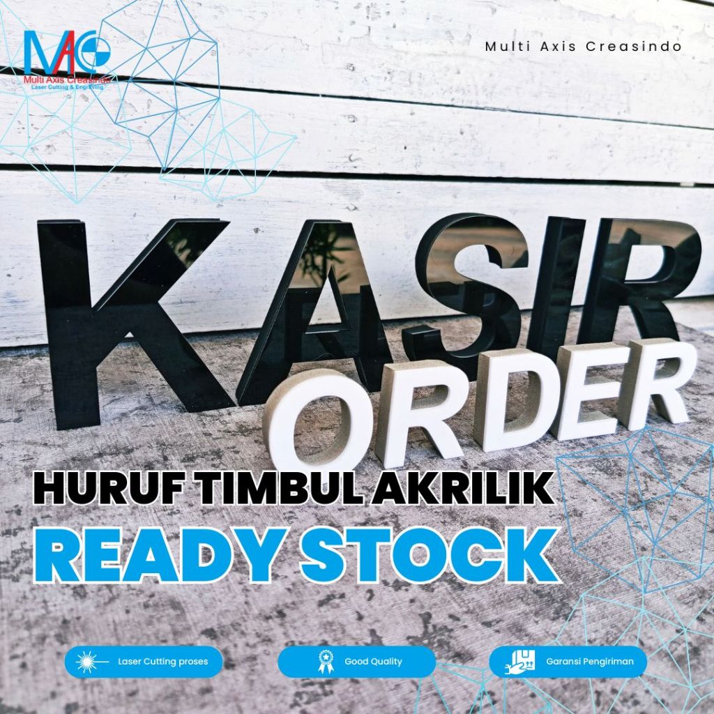 Huruf Timbul Akrilik Spon ( Ready Stok ) | Huruf 3D | huruf abjad tempel dinding | Tulisan Akrilik