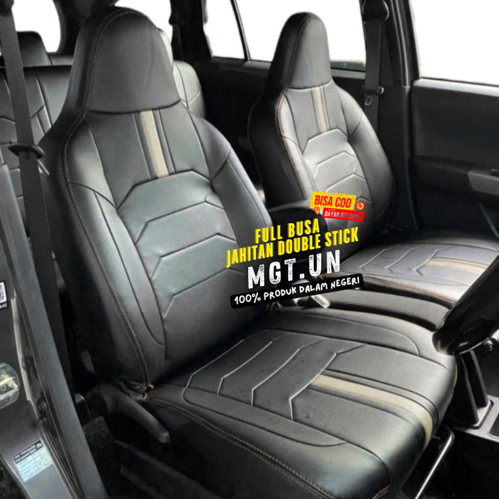SARUNG JOK MOBIL BRIO RS NEW 2018-2015 2 BARIS BAHAN OSCAR GRADE A FULL BUSA D6