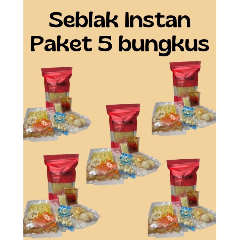 

seblak instan paket 5 bungkus