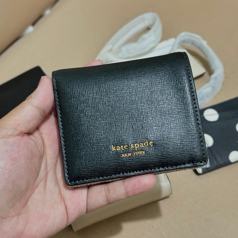 DOMPET KS MORGAN SLIM SMALL BIFOLD WALLET BLACK