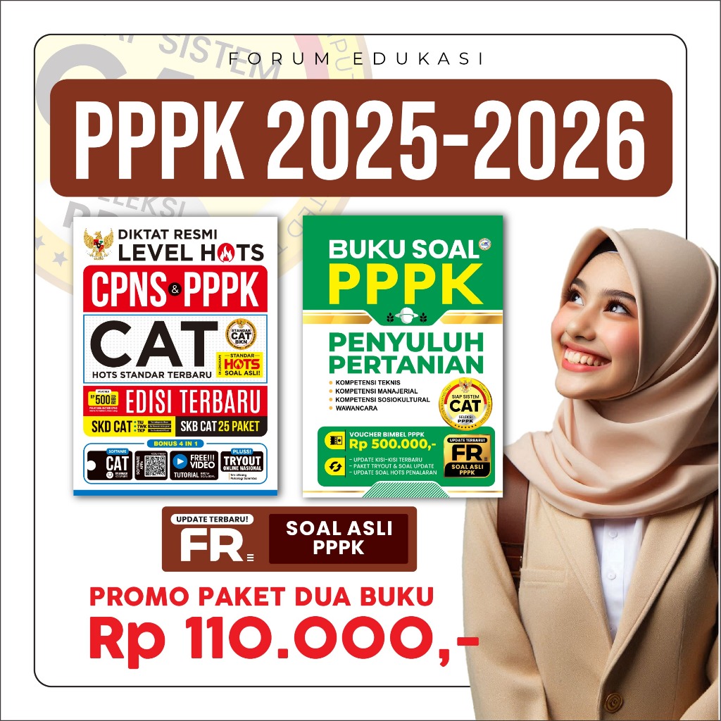 Buku PPPK Formasi Penyuluhan Pertanian 2025 - 2026 Update kisi - kisi Terbaru Buku Soal dan Pembahsa