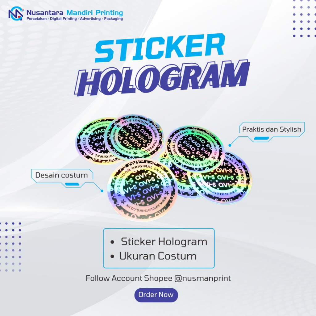 

Sticker Meteran Hologram