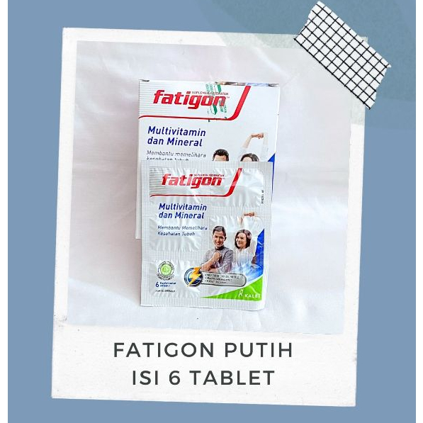 FATIGON PUTIH STRIP ISI 6 TABLET