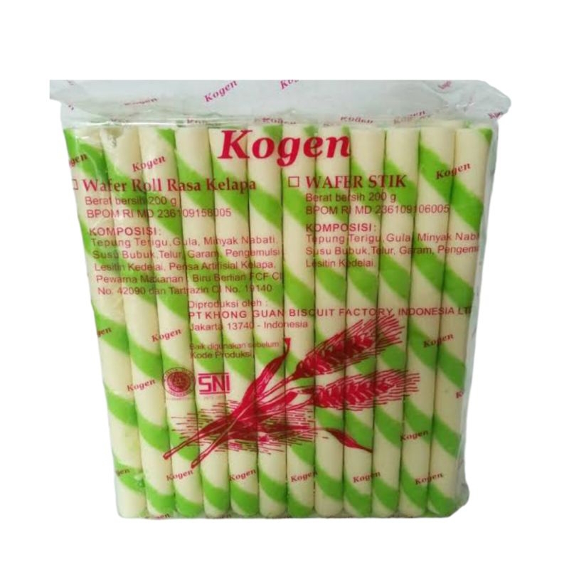 

Wafer Stick Kogen rasa kelapa | Astor dari Khong Guan