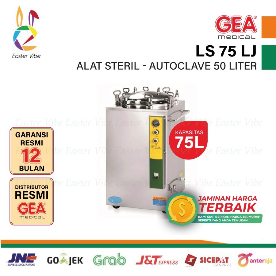 GEA LS 75 LJ LS75LJ AUTOCLAVE 75 LITER ALAT STERILIZER
