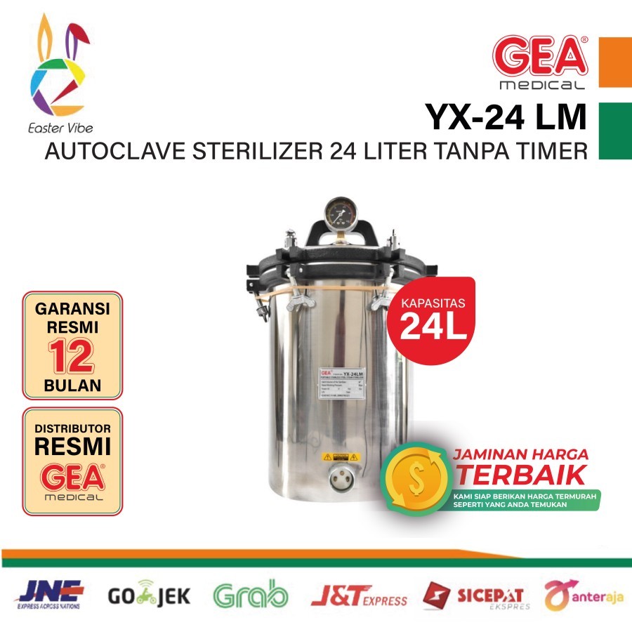 GEA YX-24 LM AUTOCLAVE 24 LITER - TANPA TIMER