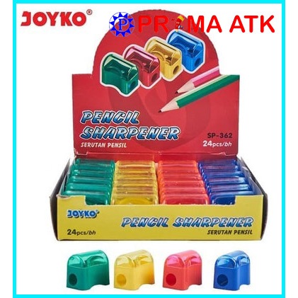 

(24 PCS / 1 BOX) Rautan Pensil Joyko SP-362 isi 24 Pcs / Pencil Sharpener SP 362 Box / Serutan Pinsil Roti Kecil
