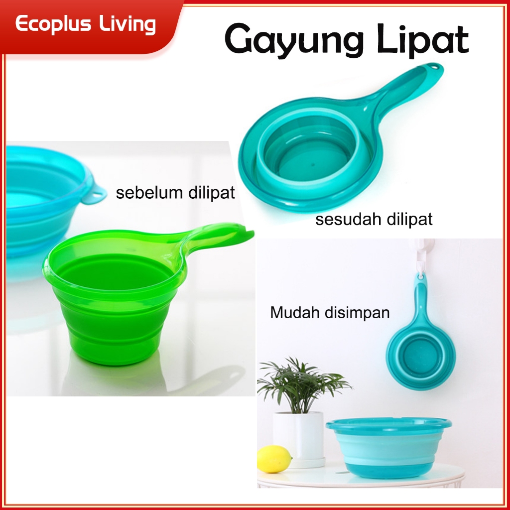 Gayung air lipat foldable traveling camping