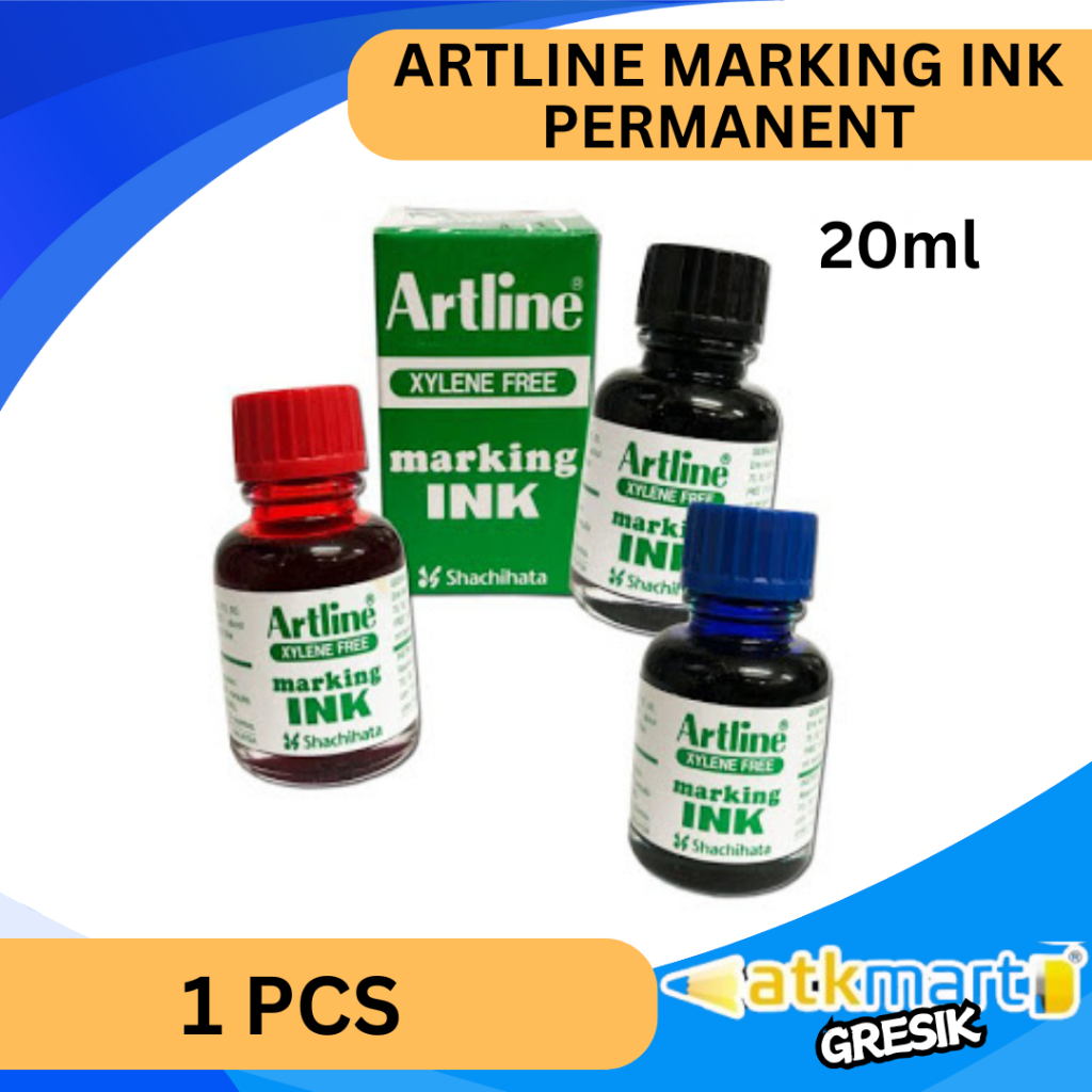

Artline Refill Ink For Permanent Marker Tinta Spidol Permanen Refill Spidol Permanen 20ml ESK-20