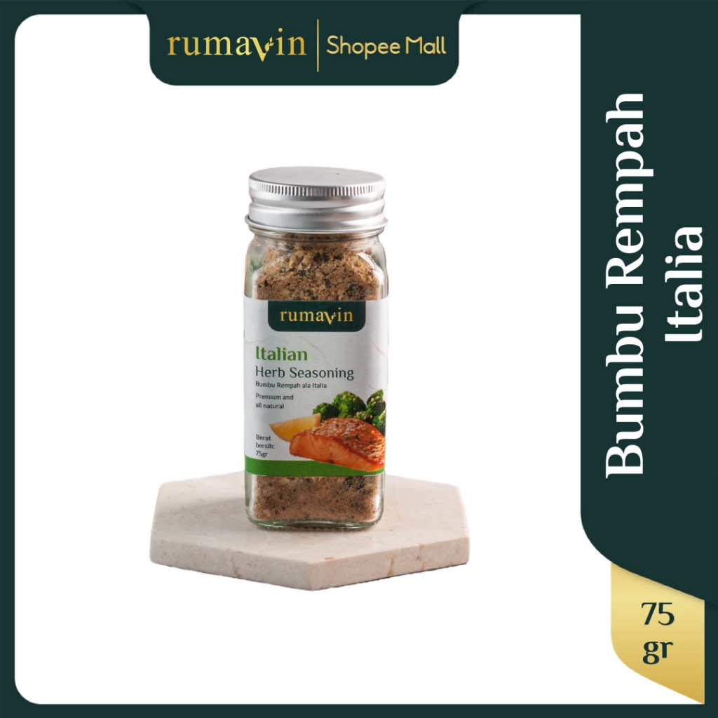 

Rumavin - Premium Bumbu Rempah Italian Herbs Botol 75gr