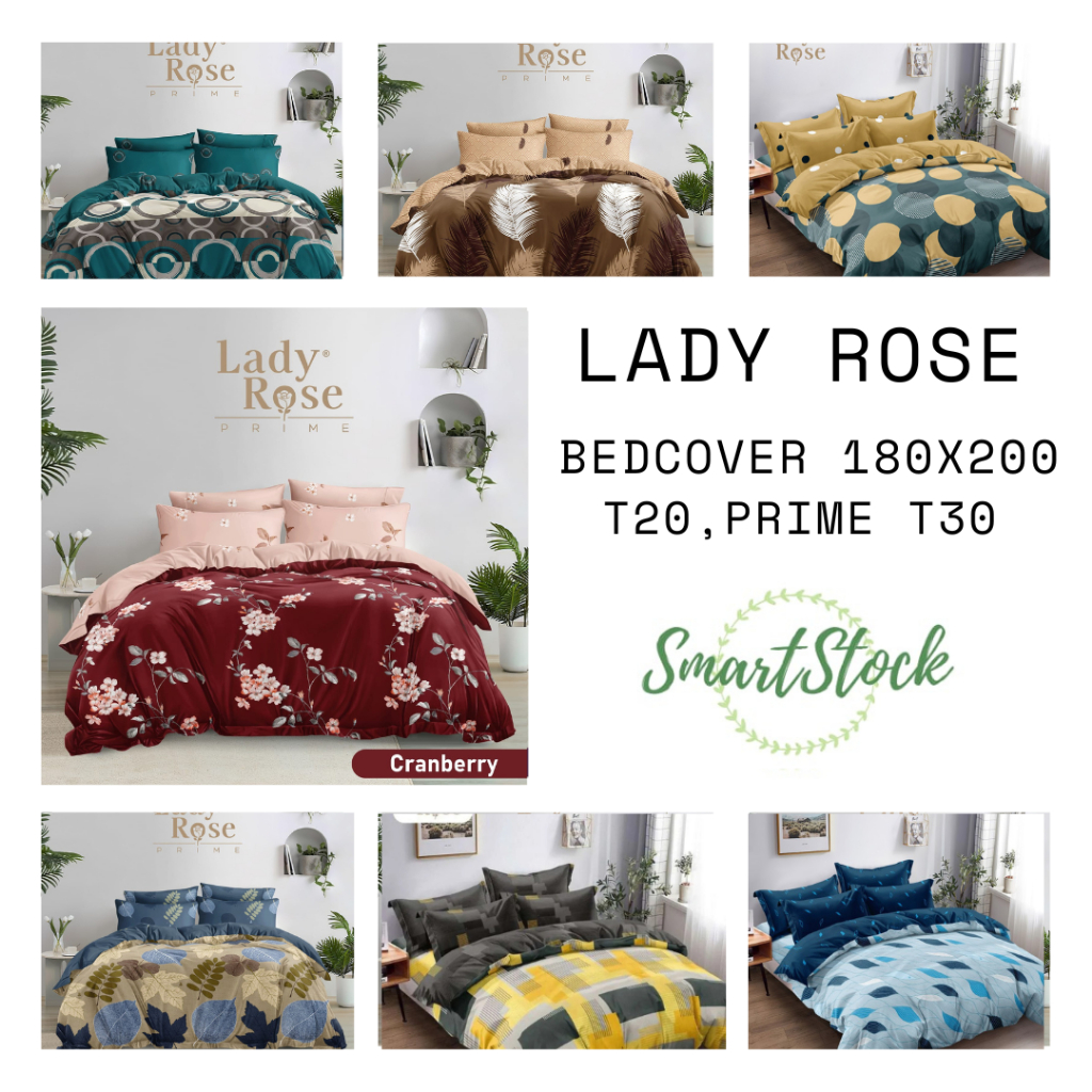 Ss Bedcover Set LADY ROSE Prime 180 Flat 180x200 T30  Lady Rose King Size No 1 Bed Cover Motif